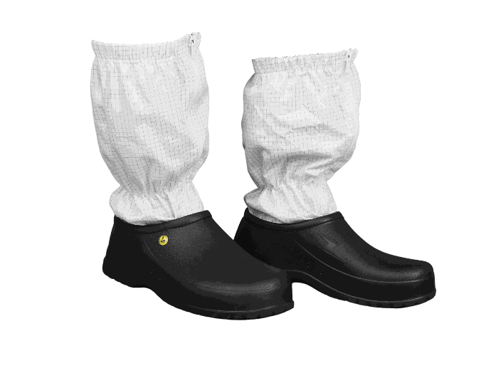 Cubre zapatos suela flexible ESD para cuartos limpios